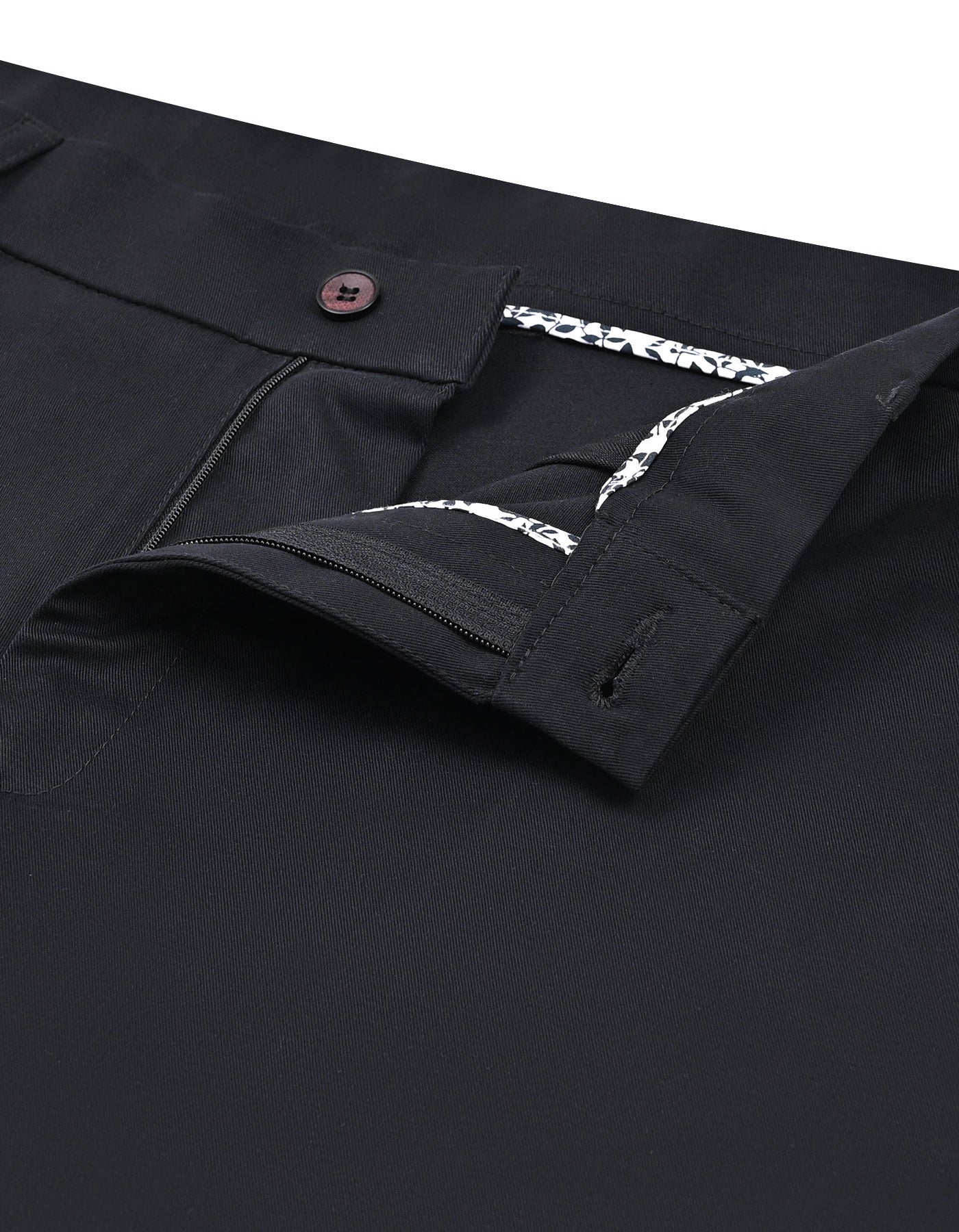 Black Classic Fit Cotton Trouser FTC2600C-32