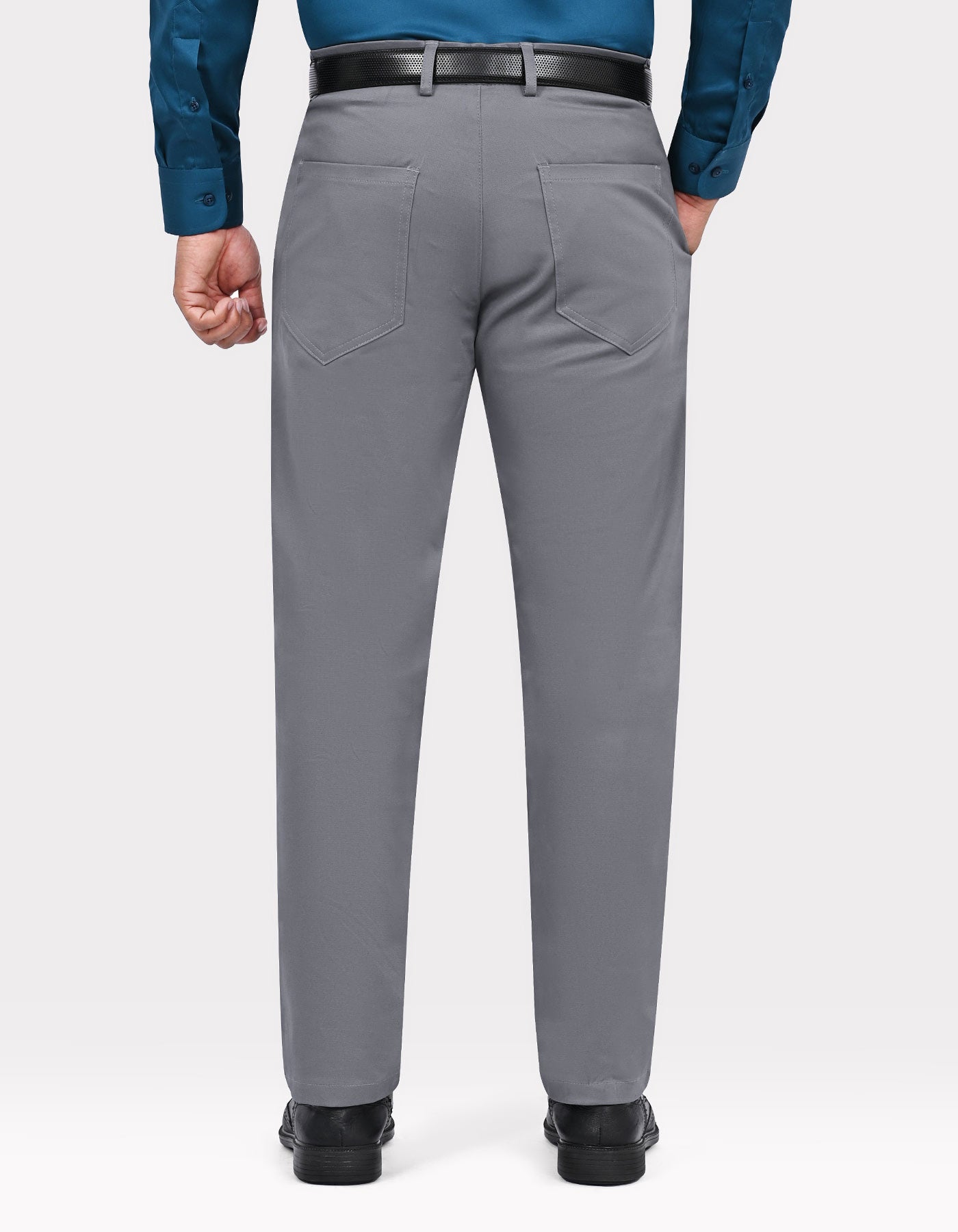 Grey Classic Fit Cotton Trouser FTC2604C-38