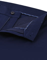 Navy Smart Fit Cotton Trouser FTC2614S-34
