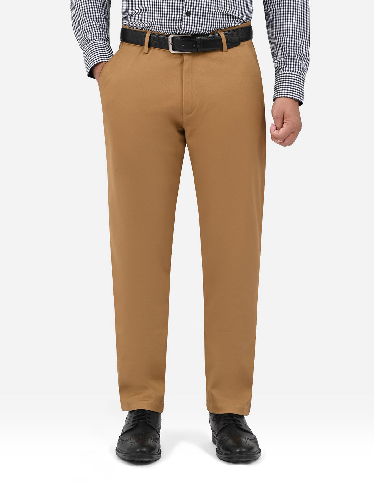 Camel Classic Fit Cotton Trouser FTC2615C-32