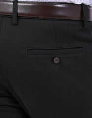 Black Classic Fit Cotton Trouser FTC2617C-38