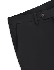 Black Classic Fit Cotton Trouser FTC2617C-36