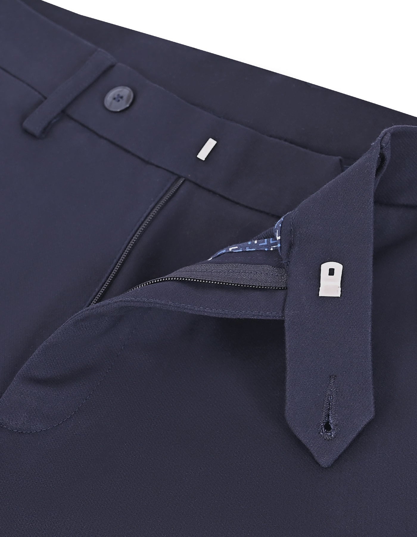 Navy Classic Fit Cotton Trouser FTC2618C-34