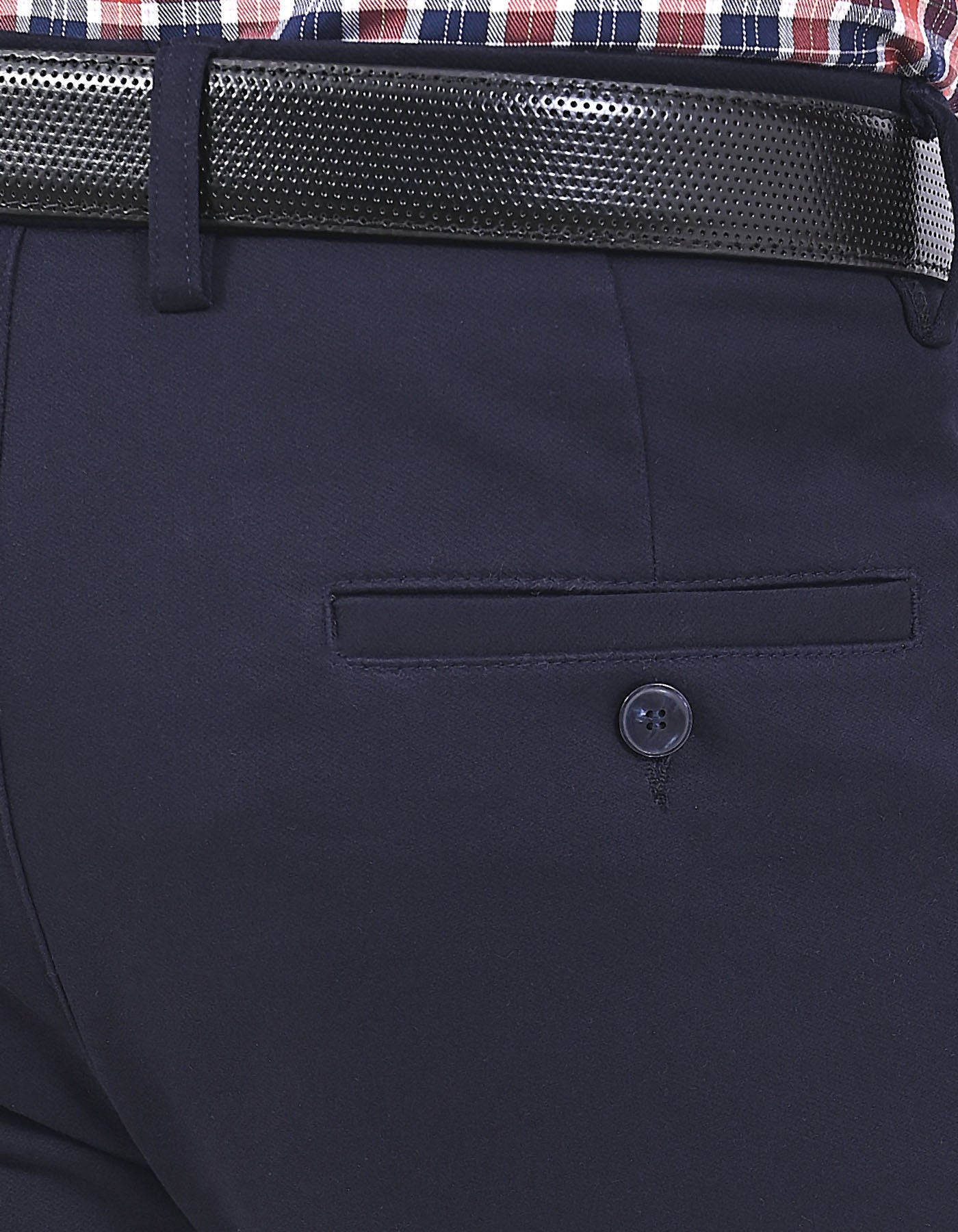 Navy Smart Fit Cotton Trouser FTC2618S-38