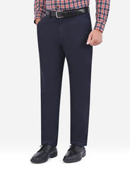 Navy Smart Fit Cotton Trouser FTC2618S-32