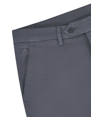 D Grey Classic Fit Cotton Trouser FTC2619C-36