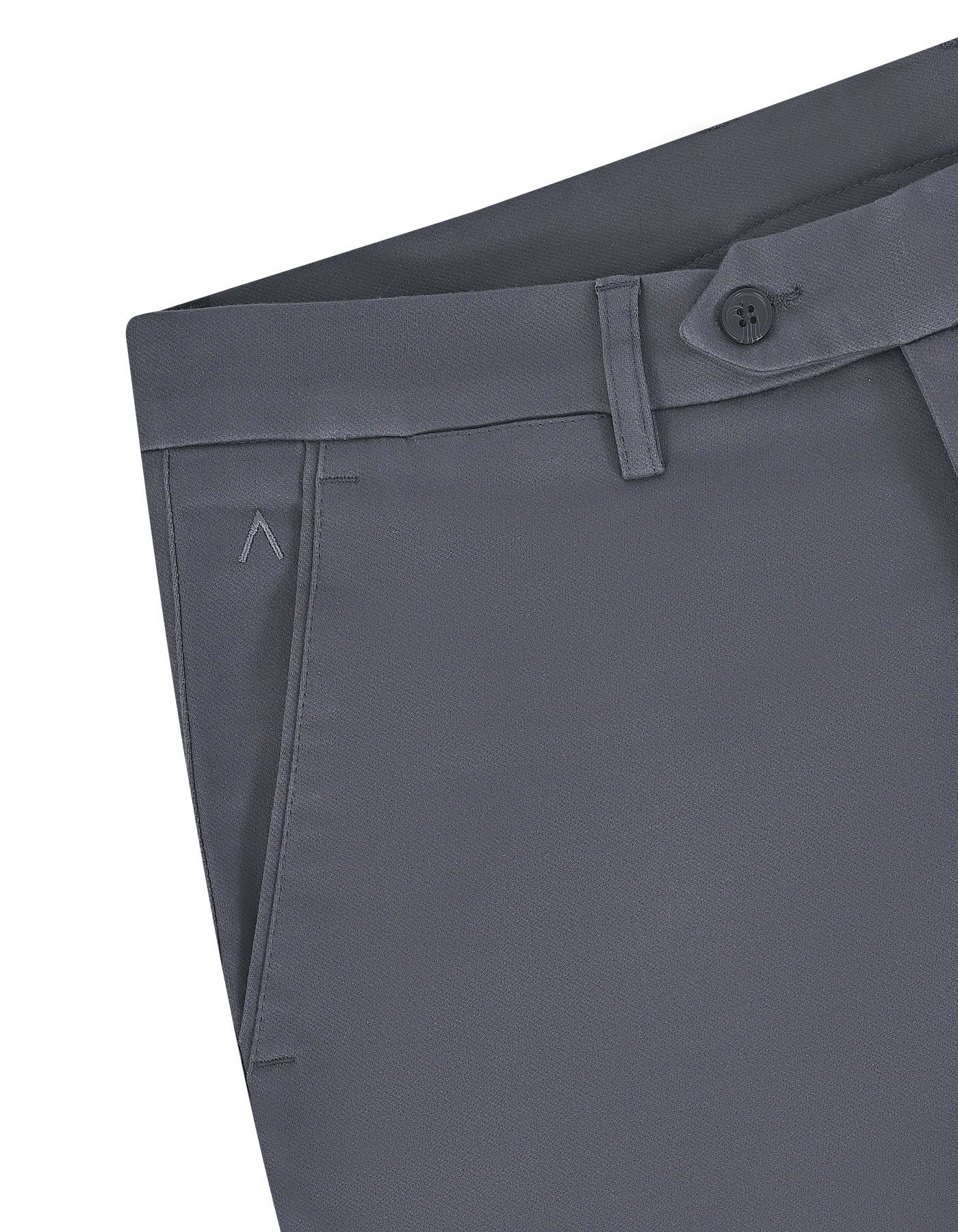 D Grey Smart Fit Cotton Trouser FTC2619S-36