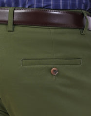 Olive Smart Fit Cotton Trouser FTC2621S-38
