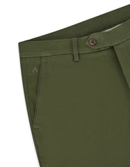 Olive Smart Fit Cotton Trouser FTC2621S-36