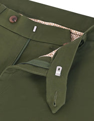 Olive Smart Fit Cotton Trouser FTC2621S-34