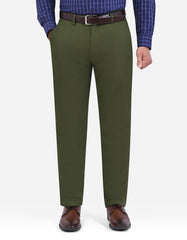 Olive Smart Fit Cotton Trouser FTC2621S-32