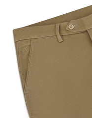 L Khaki Classic Fit Cotton Trouser FTC2622C-36