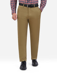 L Khaki Classic Fit Cotton Trouser FTC2622C-32