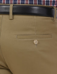 L Khaki Smart Fit Cotton Trouser FTC2622S-38