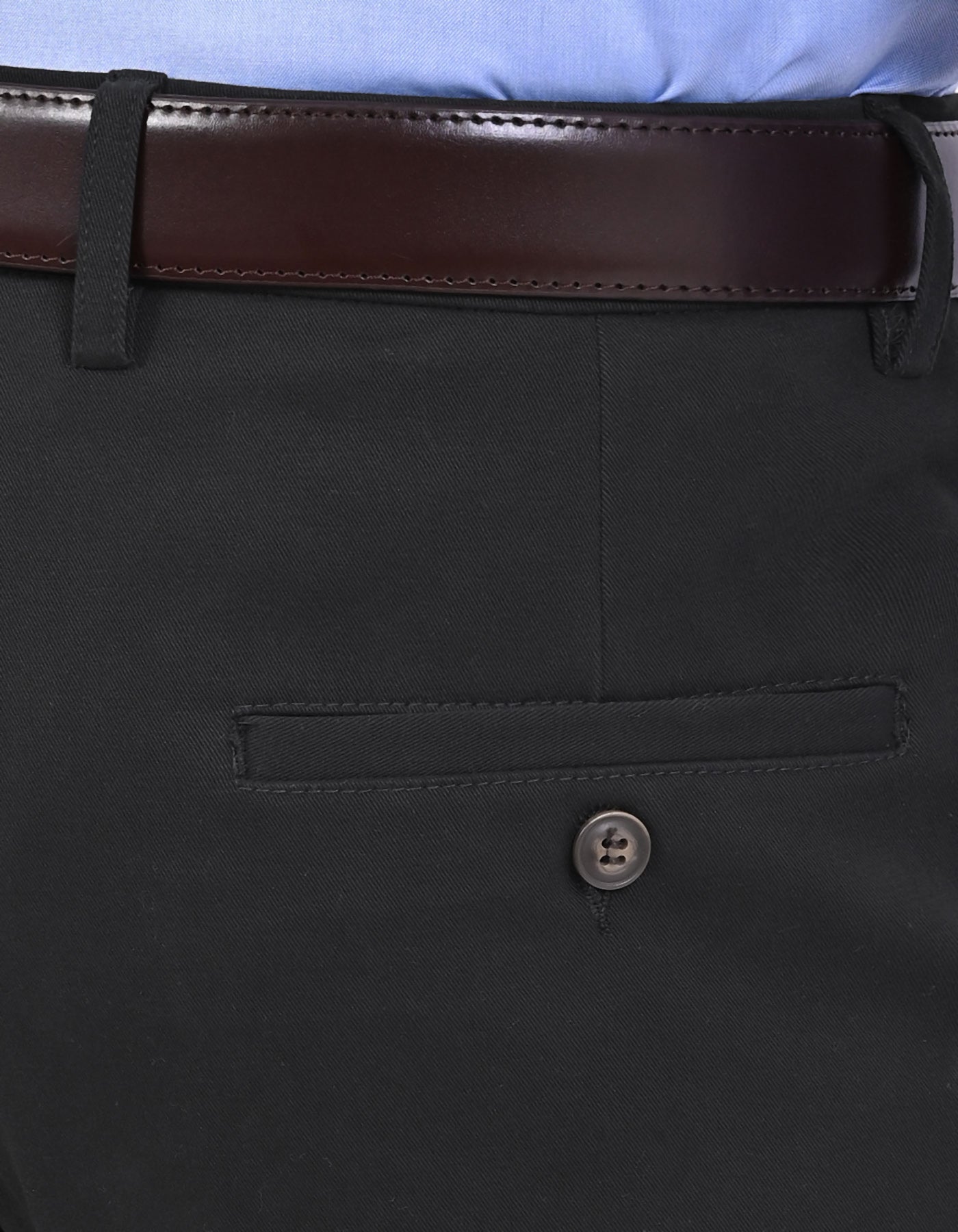 Black Classic Fit Cotton Trouser FTC2623C-38