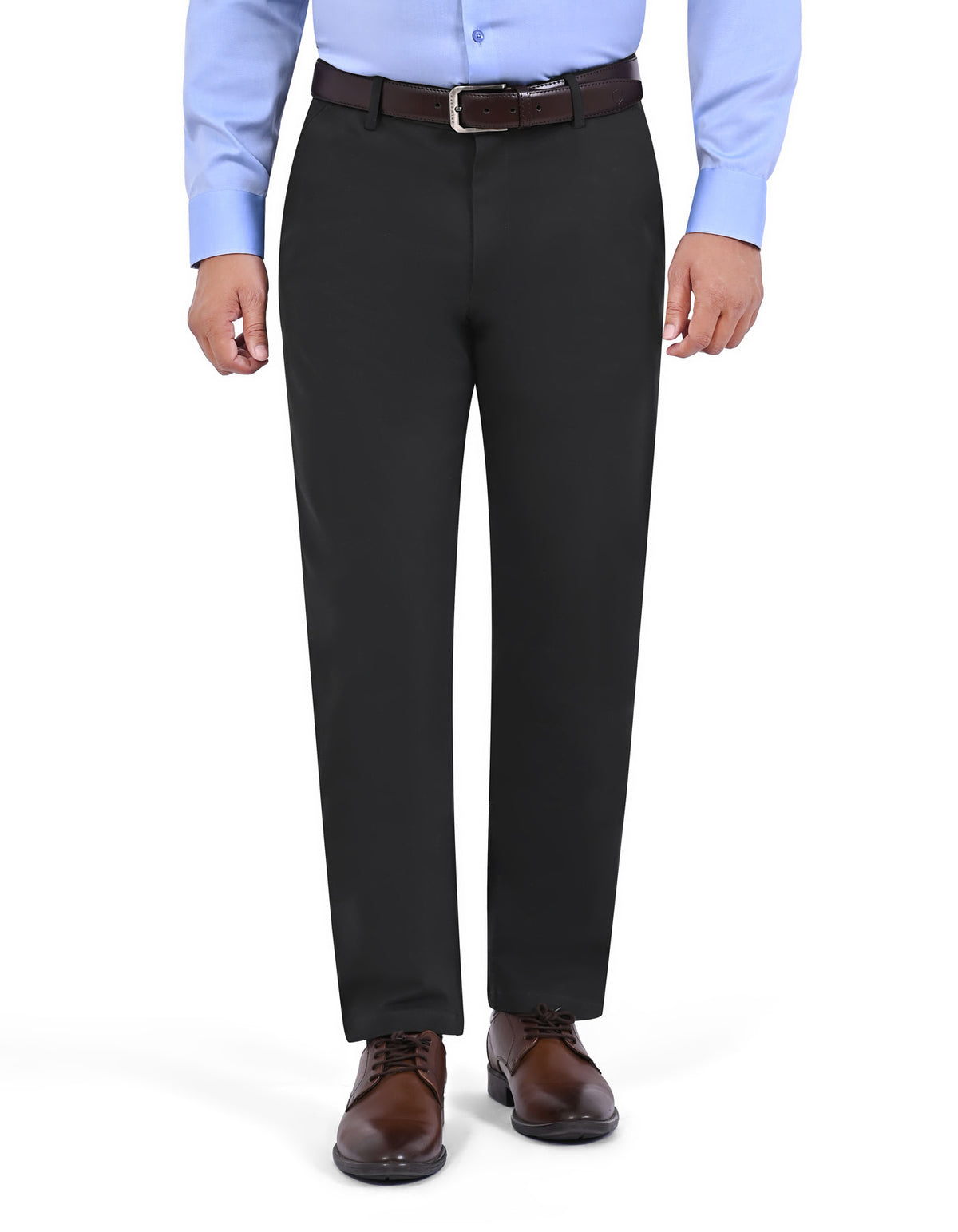 Black Classic Fit Cotton Trouser FTC2623C-32