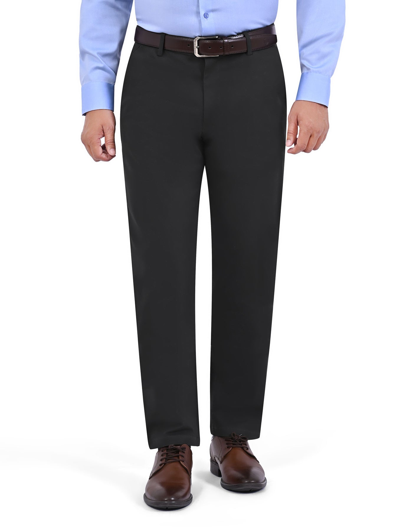 Black Smart Fit Cotton Trouser FTC2623S-30