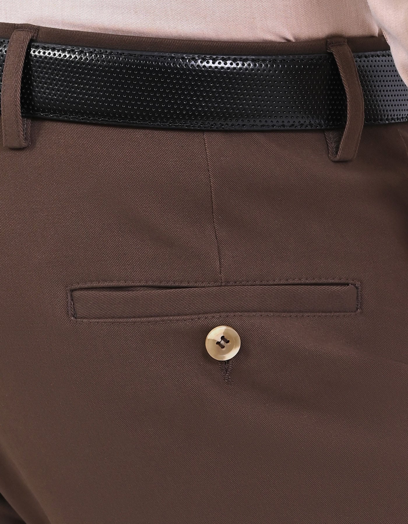 Chocolate Smart Fit Cotton Trouser FTC2625S-36