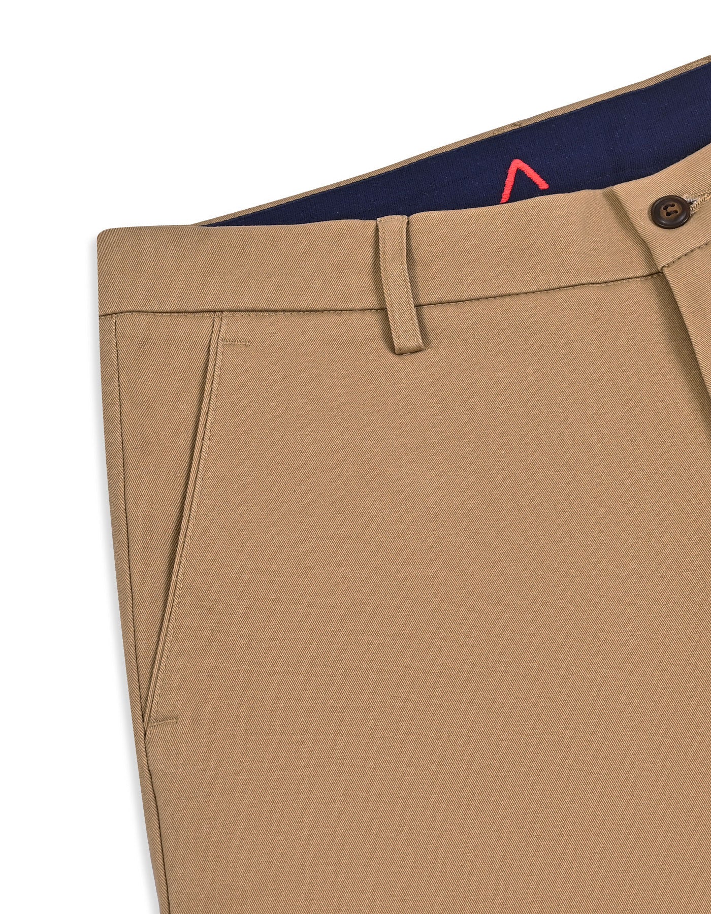 Khaki Classic Fit Cotton Trouser FTC2627C-34