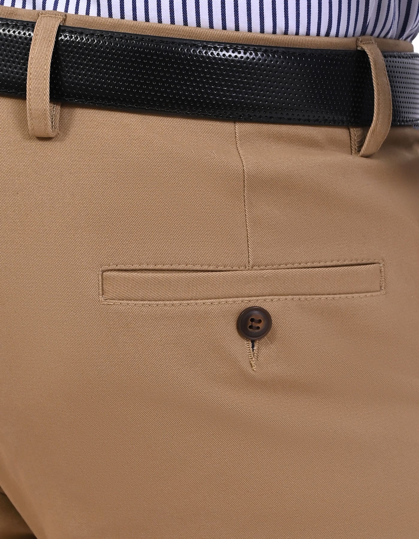 Khaki Smart Fit Cotton Trouser FTC2627S-36