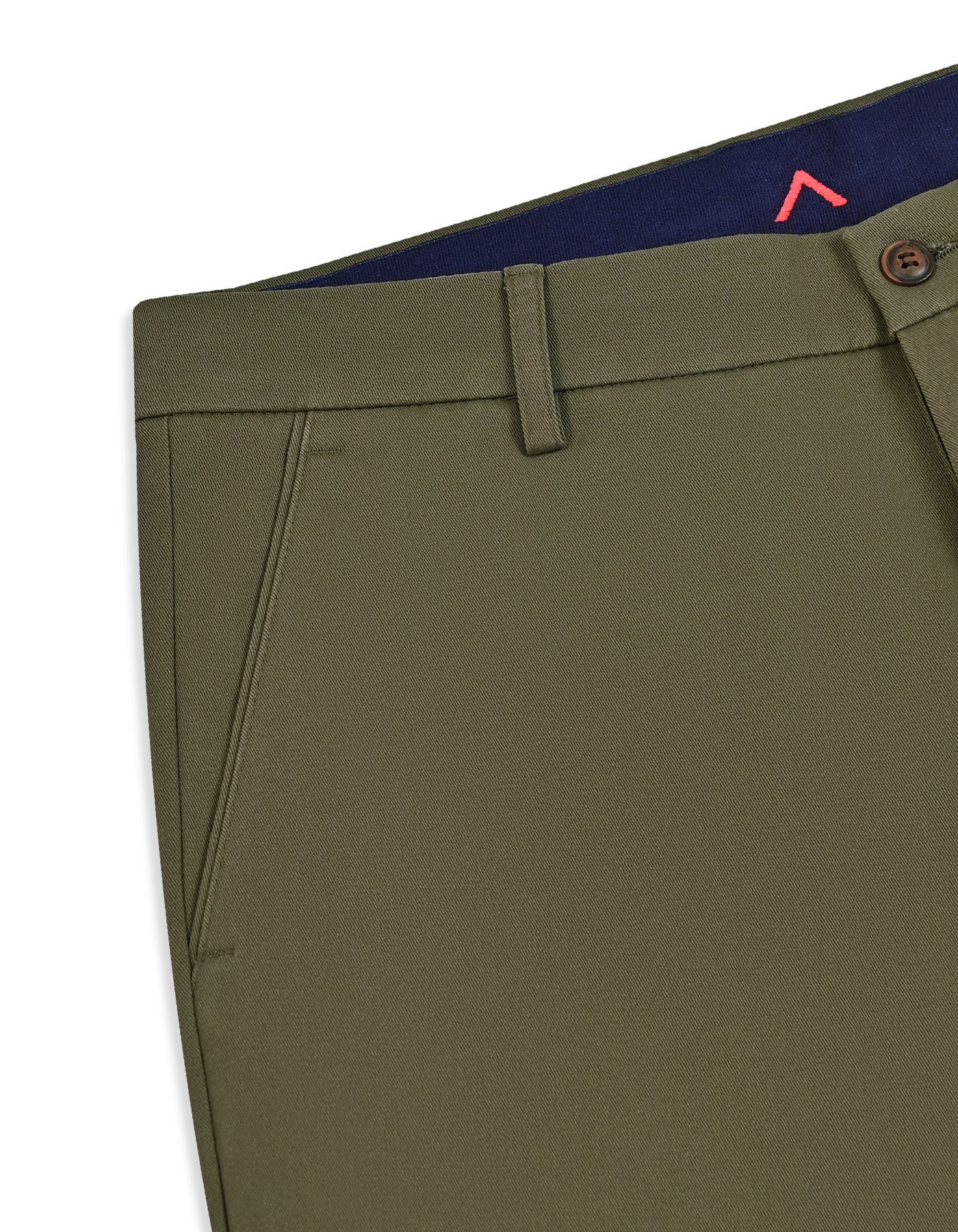 Olive Smart Fit Cotton Trouser FTC2628S-34