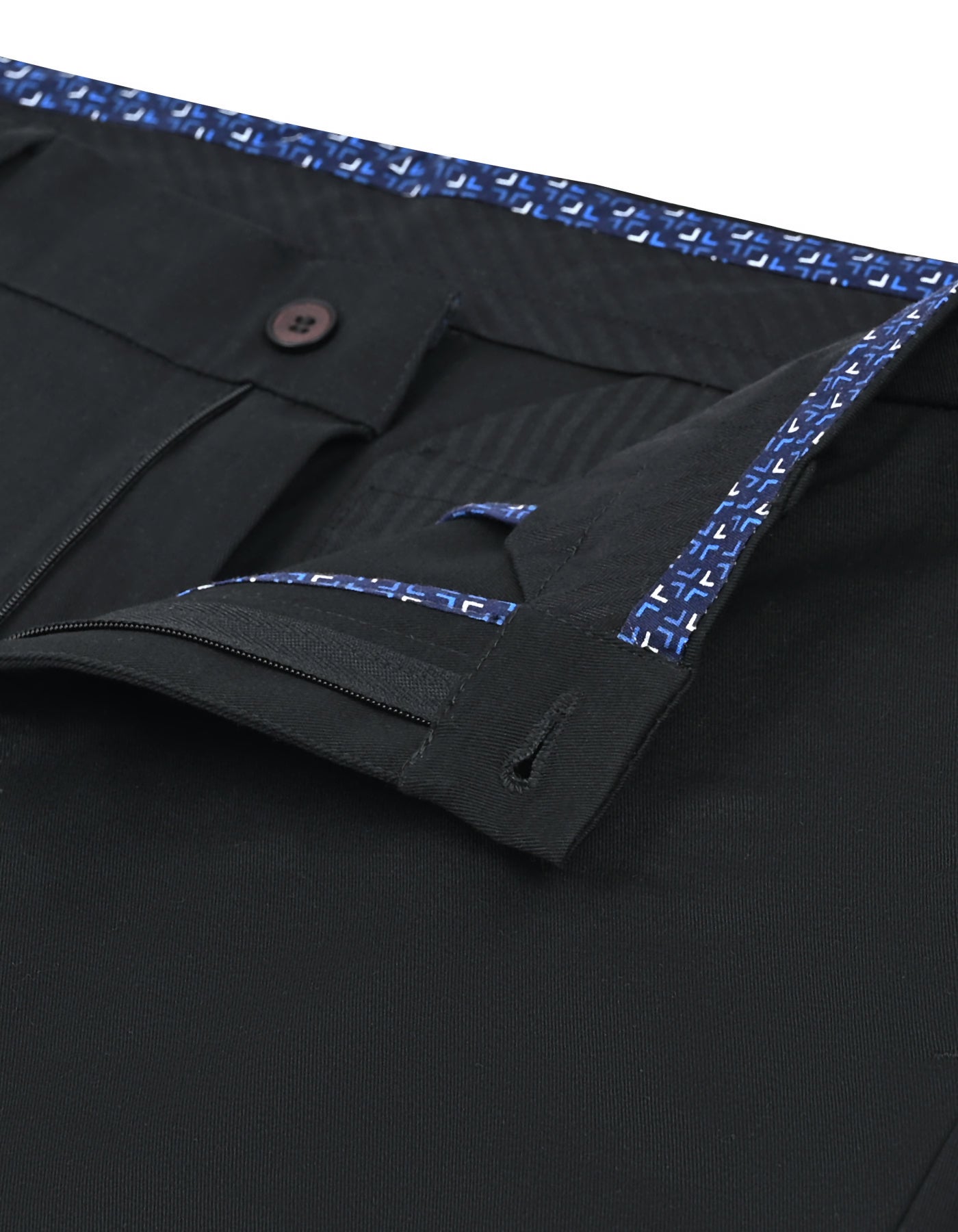 Black Classic Fit Cotton Trouser FTC2629C-32