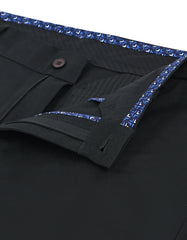 Black Classic Fit Cotton Trouser FTC2629C-32