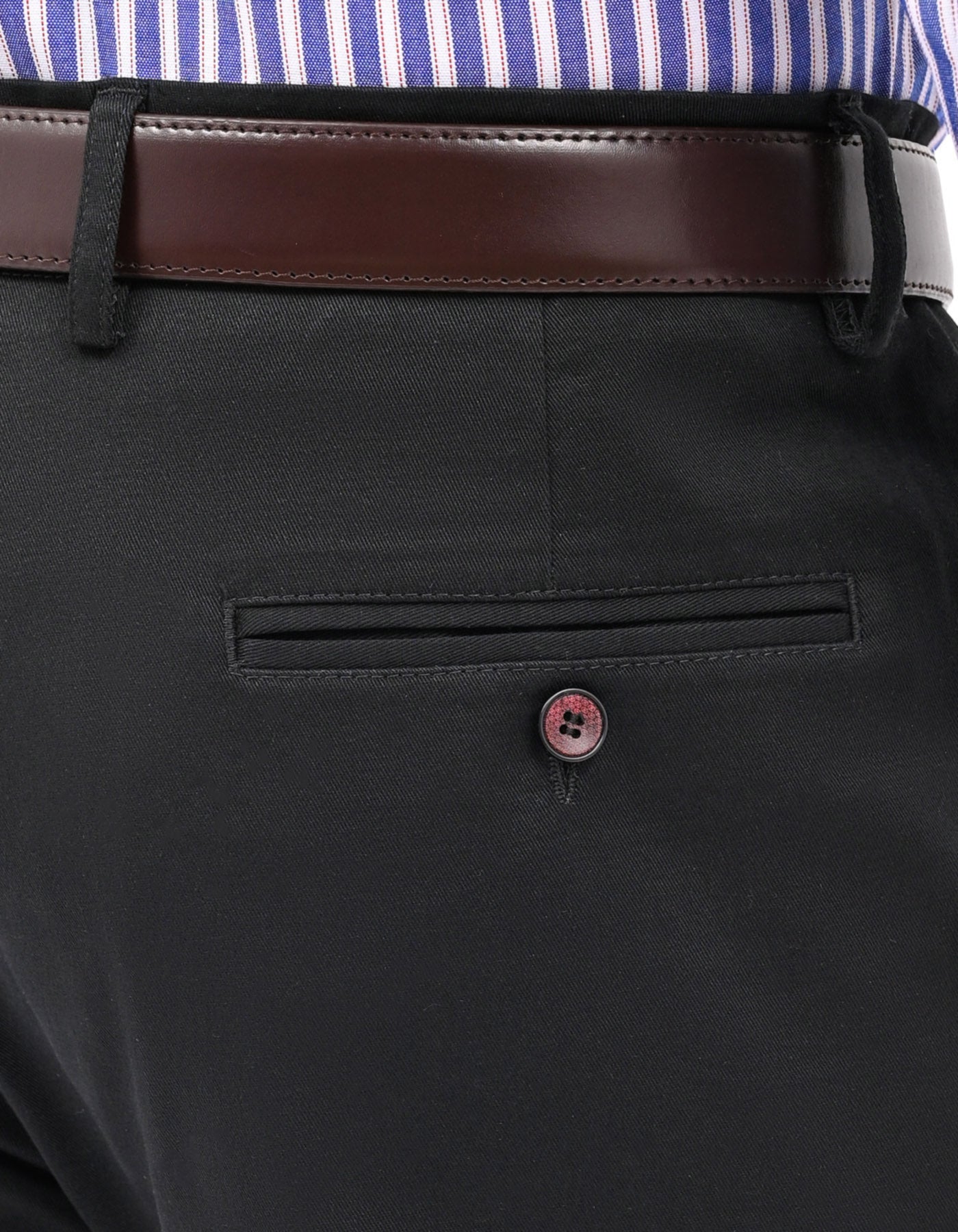 Black Smart Fit Cotton Trouser FTC2629S-36