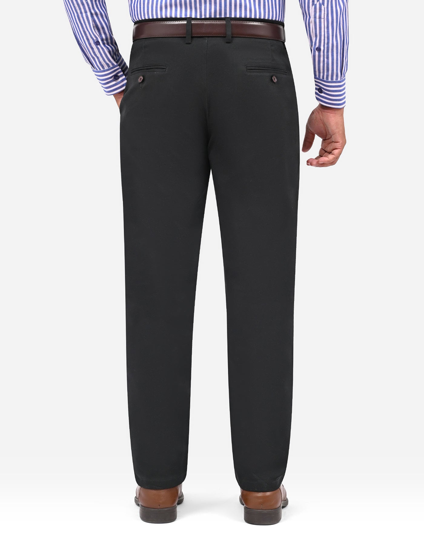 Black Smart Fit Cotton Trouser FTC2629S-38