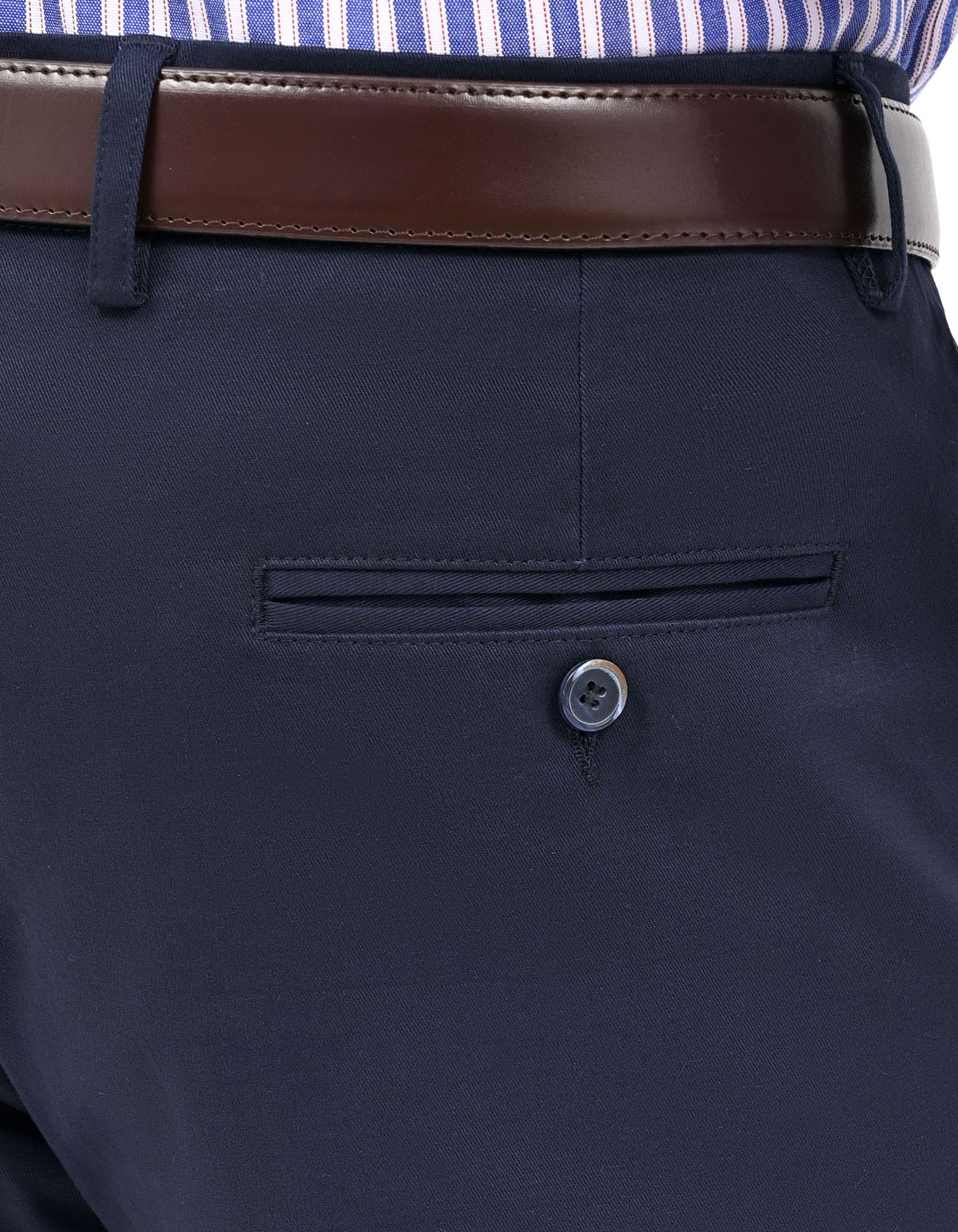 Navy Classic Fit Cotton Trouser FTC2630C-36