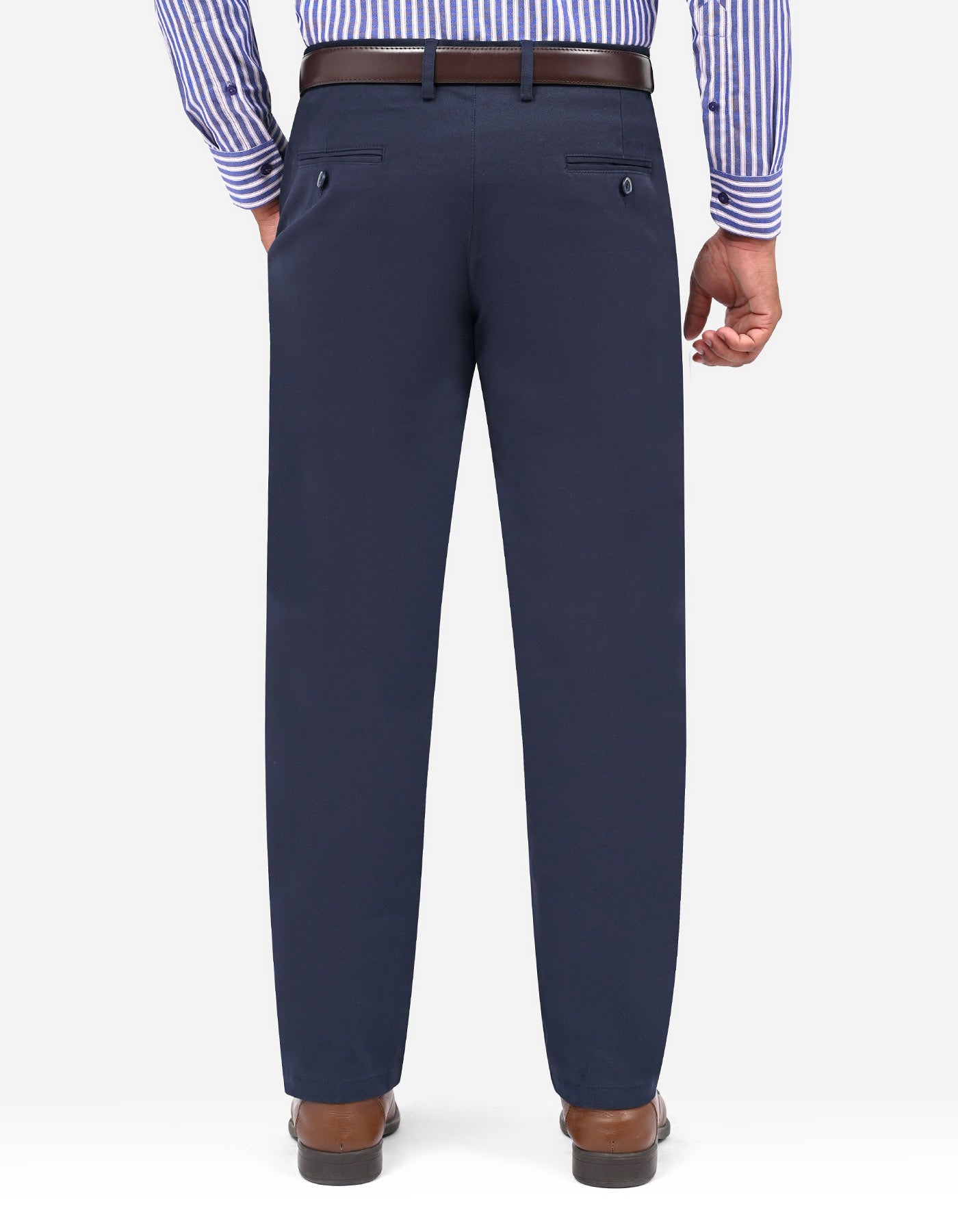 Navy Smart Fit Cotton Trouser FTC2630S-38