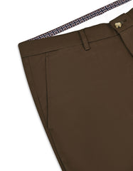 Chocolate Classic Fit Cotton Trouser FTC2632C-34