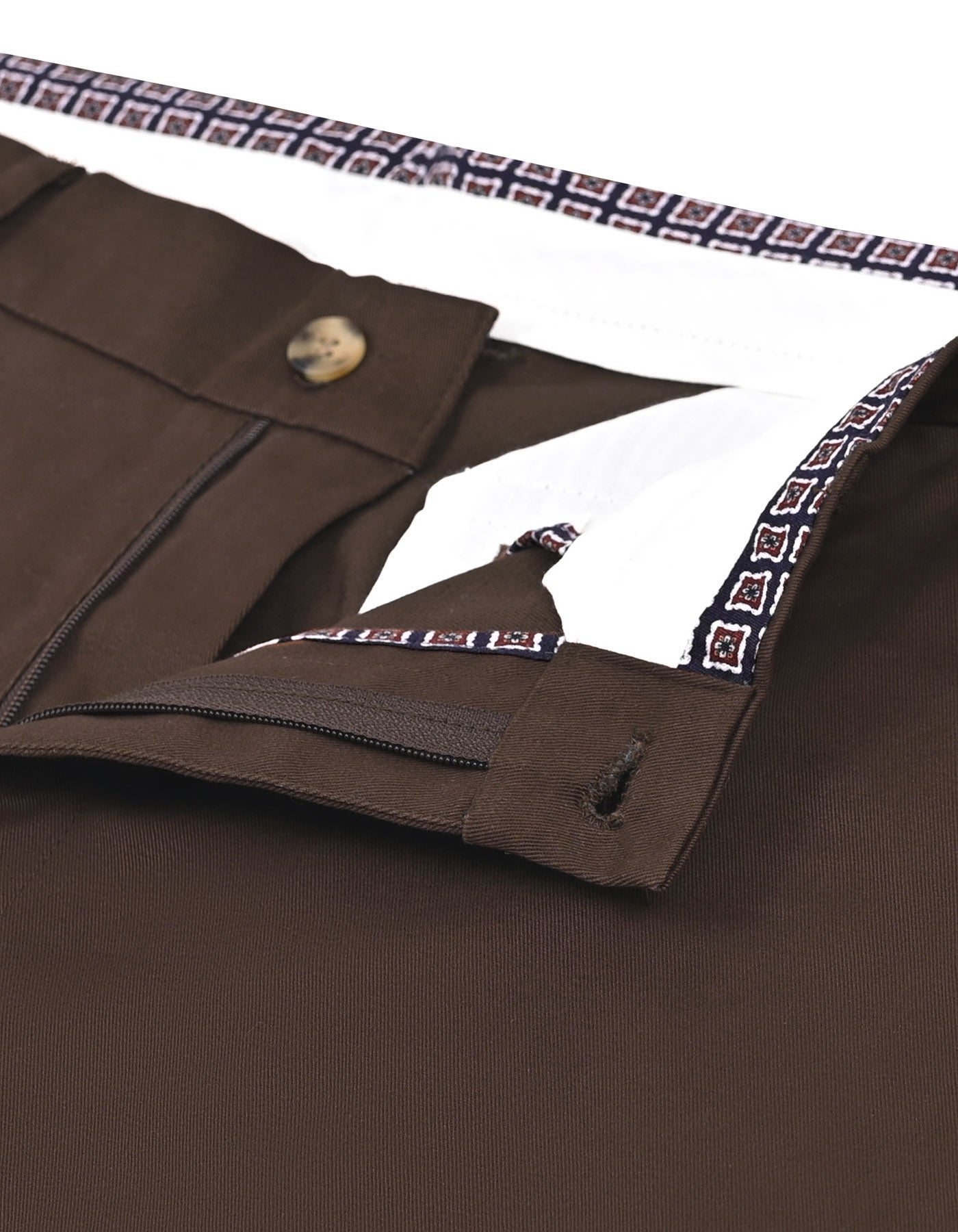 Chocolate Smart Fit Cotton Trouser FTC2632S-32