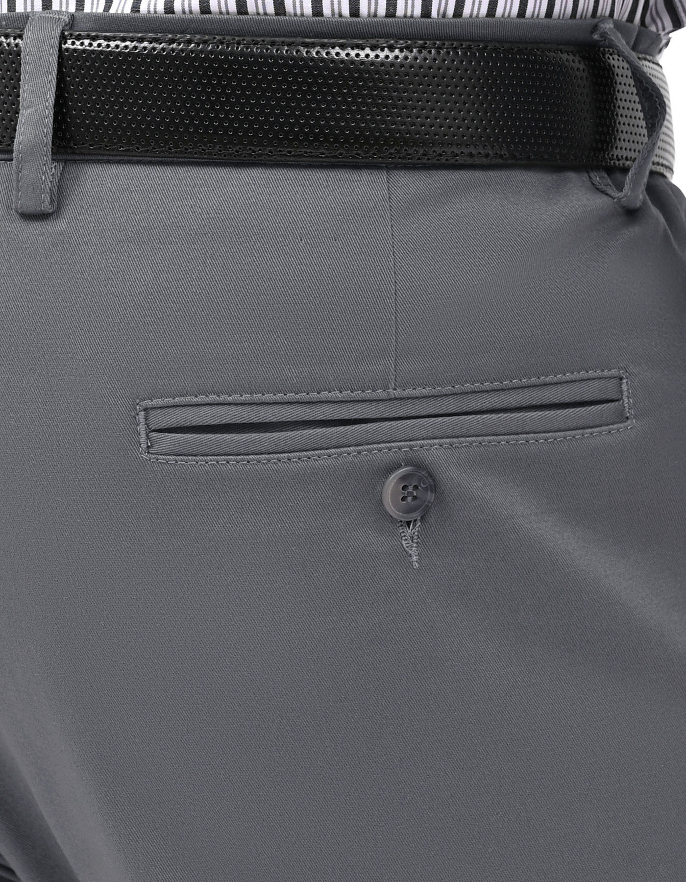 Grey Classic Fit Cotton Trouser FTC2633C-36