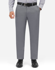 Grey Classic Fit Cotton Trouser FTC2633C-30