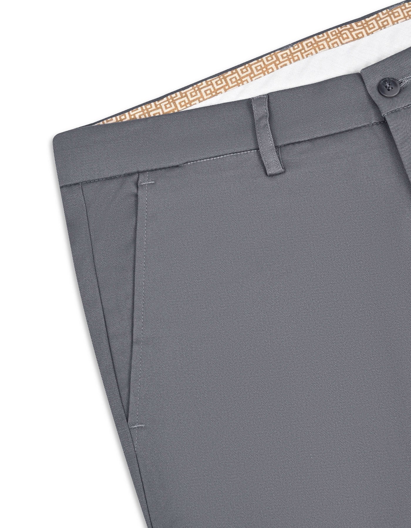 Grey Smart Fit Cotton Trouser FTC2633S-34