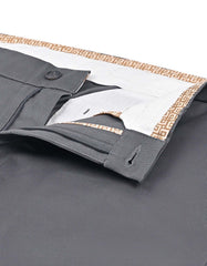 Grey Smart Fit Cotton Trouser FTC2633S-32
