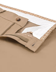 Khaki Smart Fit Cotton Trouser FTC2634S-32