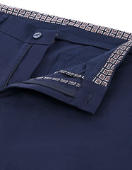 Navy Smart Fit Cotton Trouser FTC2637S-34
