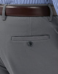 Grey Classic Fit Cotton Trouser FTC2638C-38