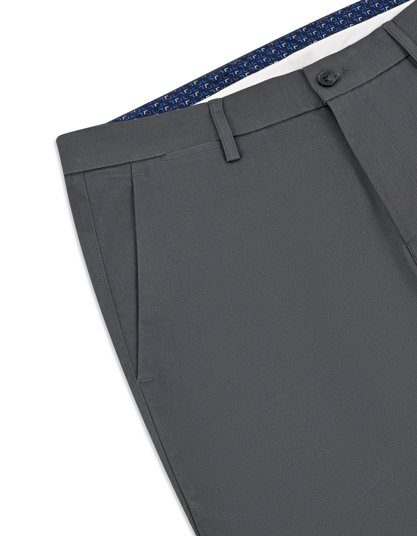 Grey Smart Fit Cotton Trouser FTC2638S-36