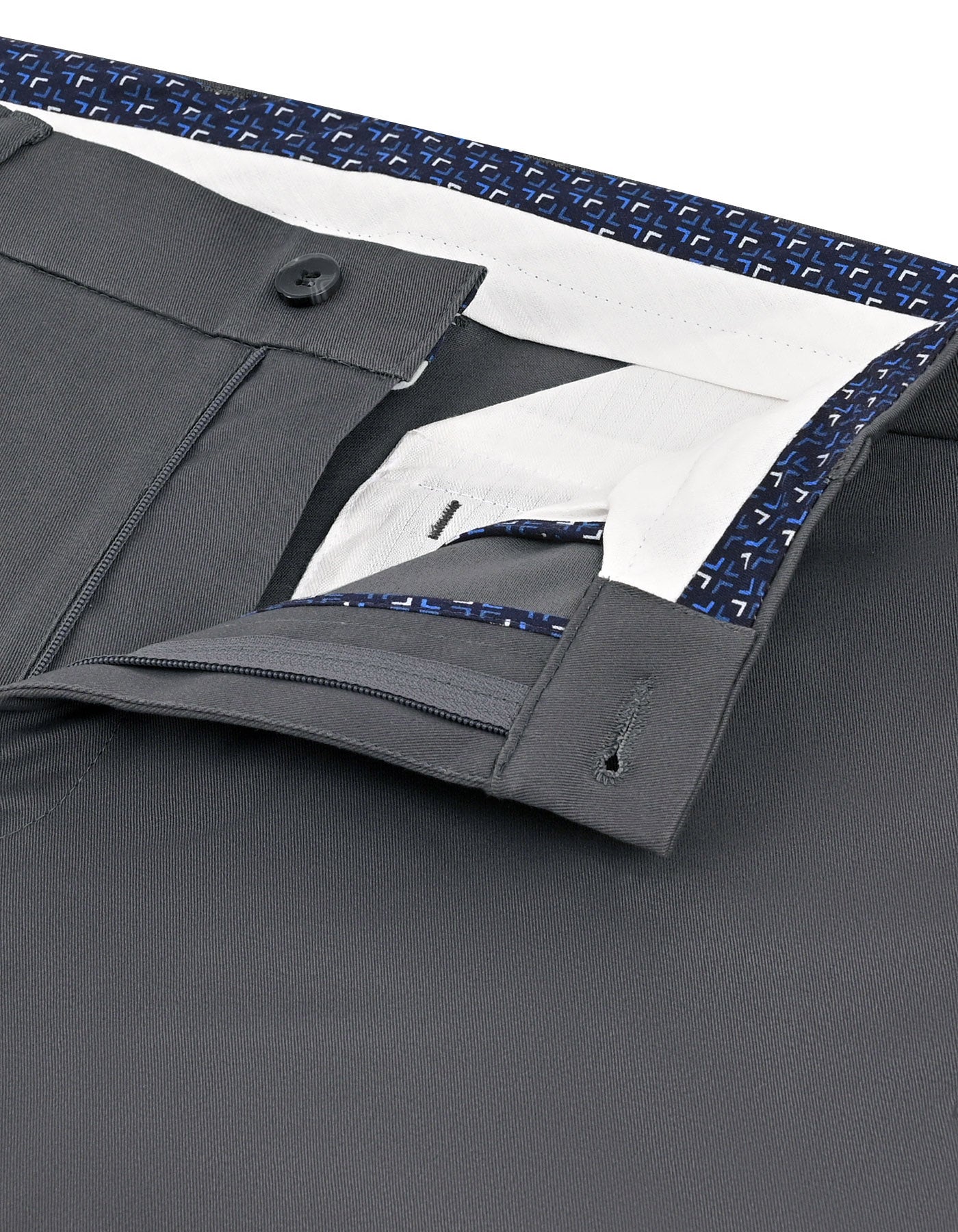 Grey Smart Fit Cotton Trouser FTC2638S-34