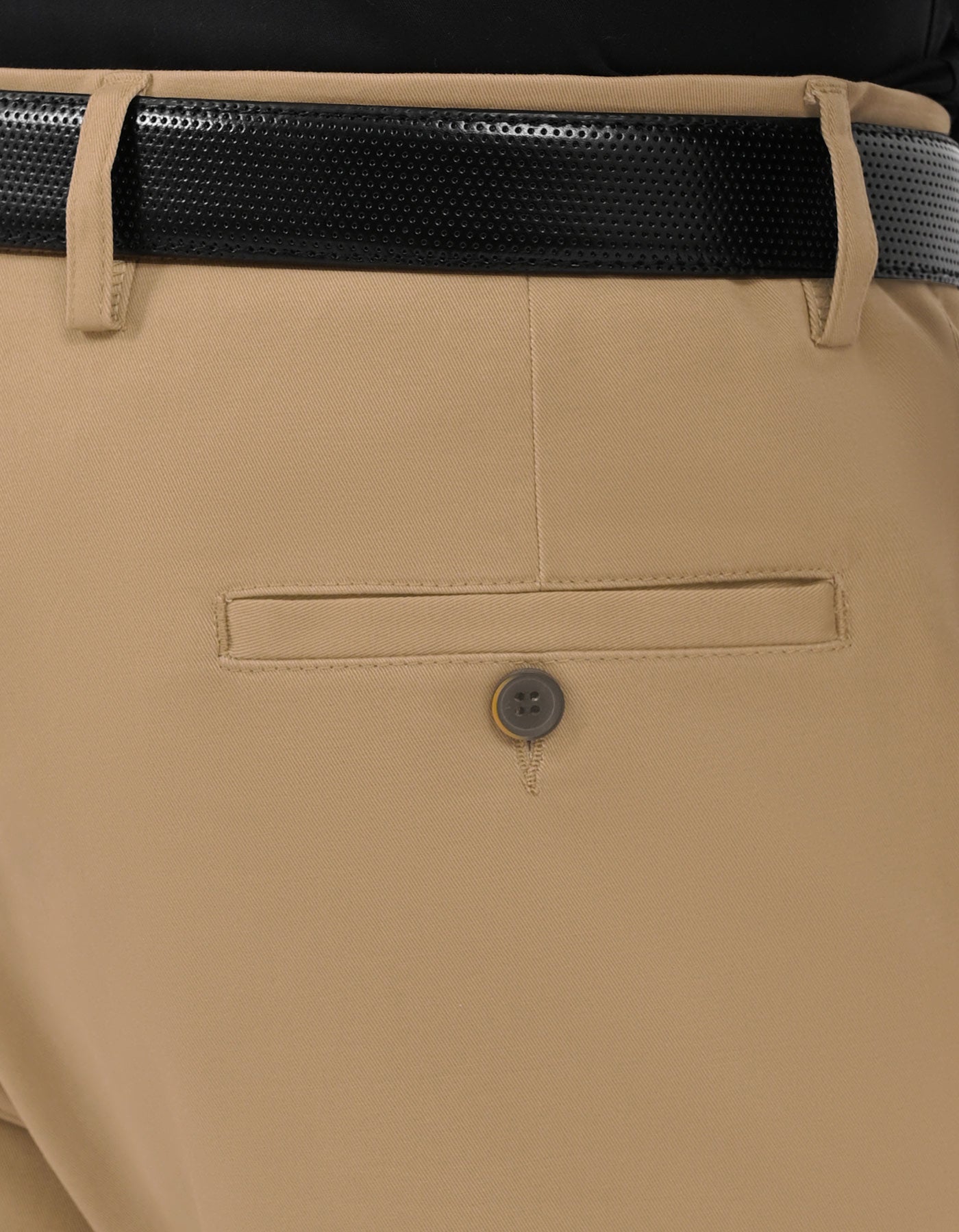Khaki Classic Fit Cotton Trouser FTC2639C-38