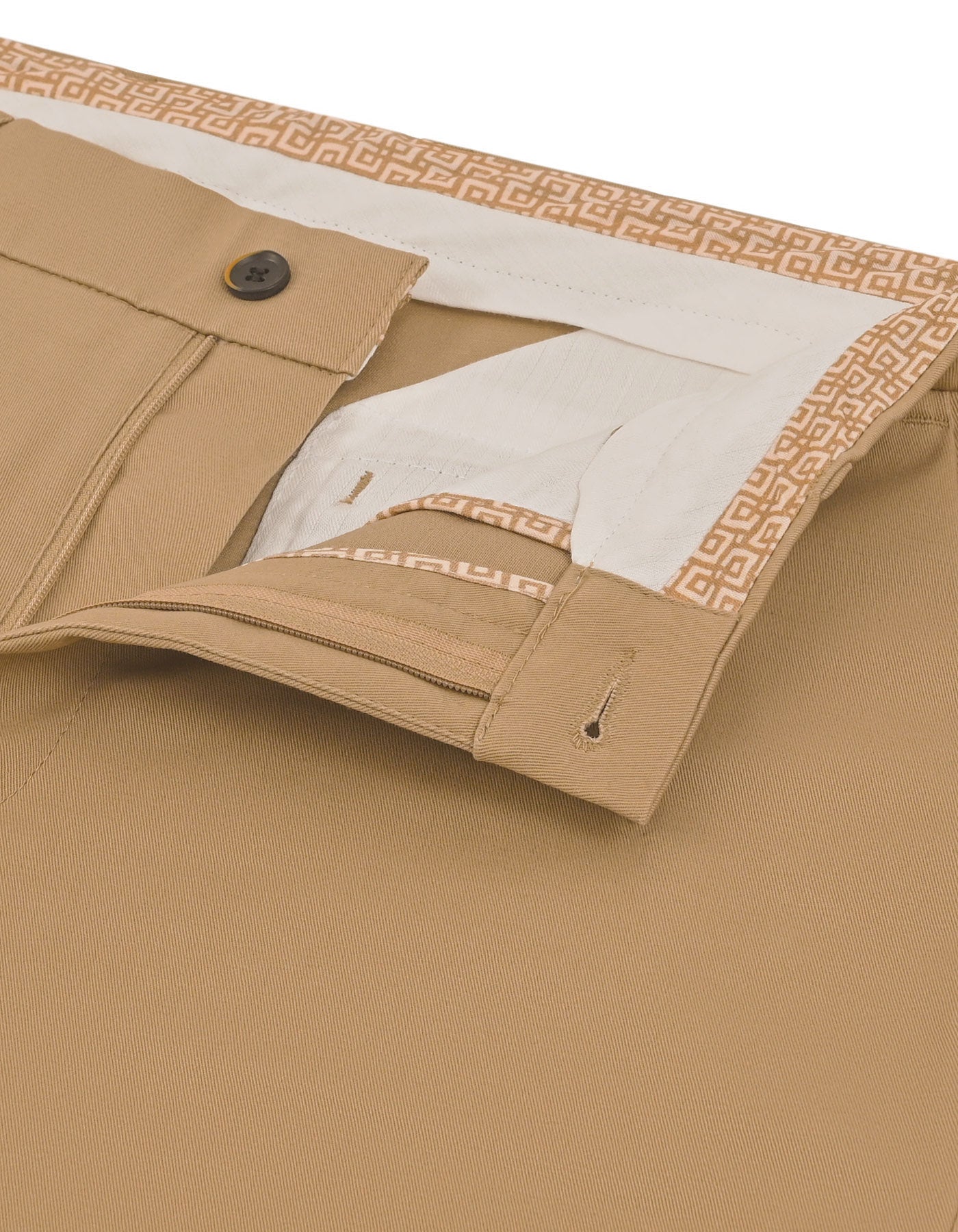 Khaki Smart Fit Cotton Trouser FTC2639S-34