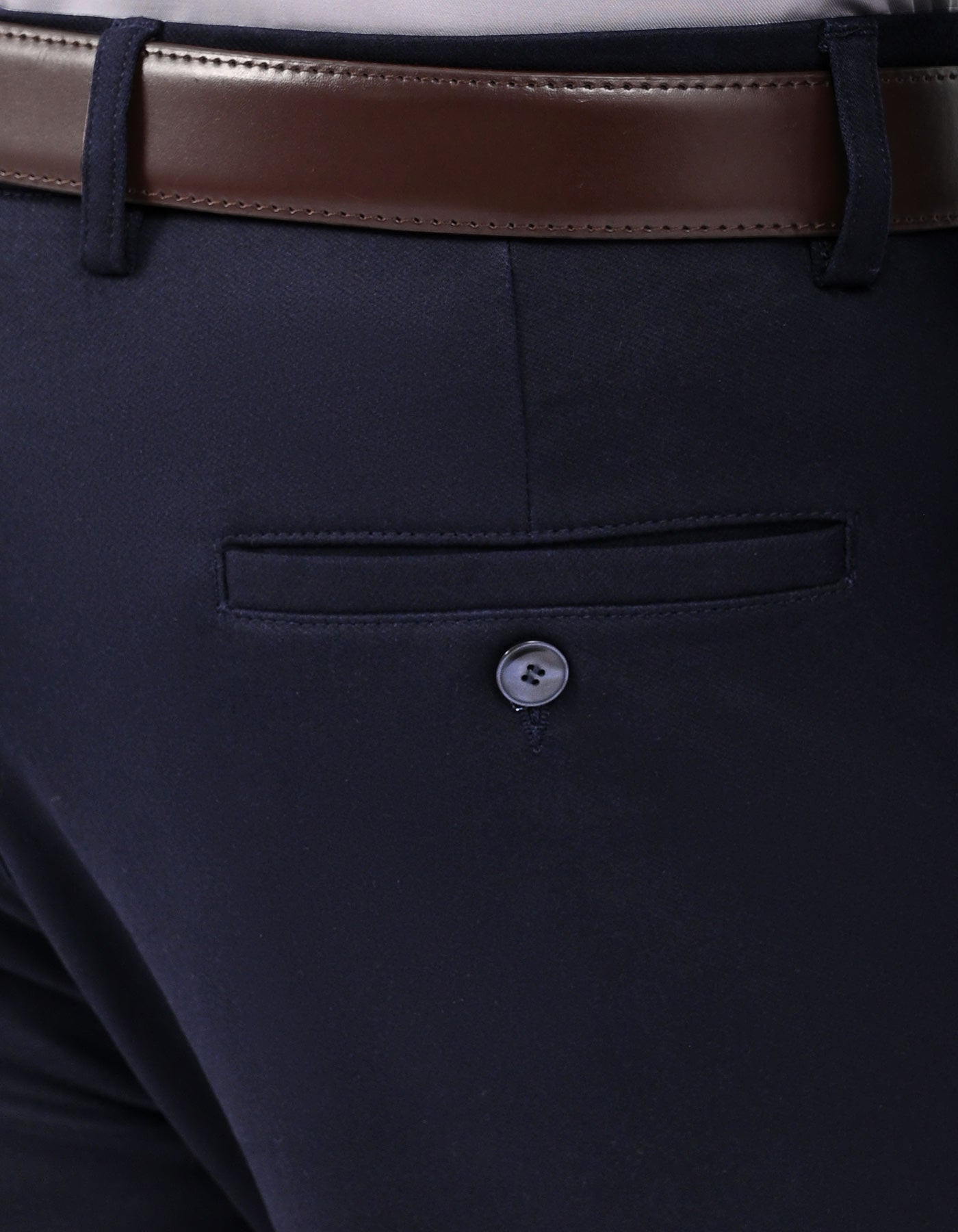 Navy Classic Fit Cotton Trouser FTC2647C-38