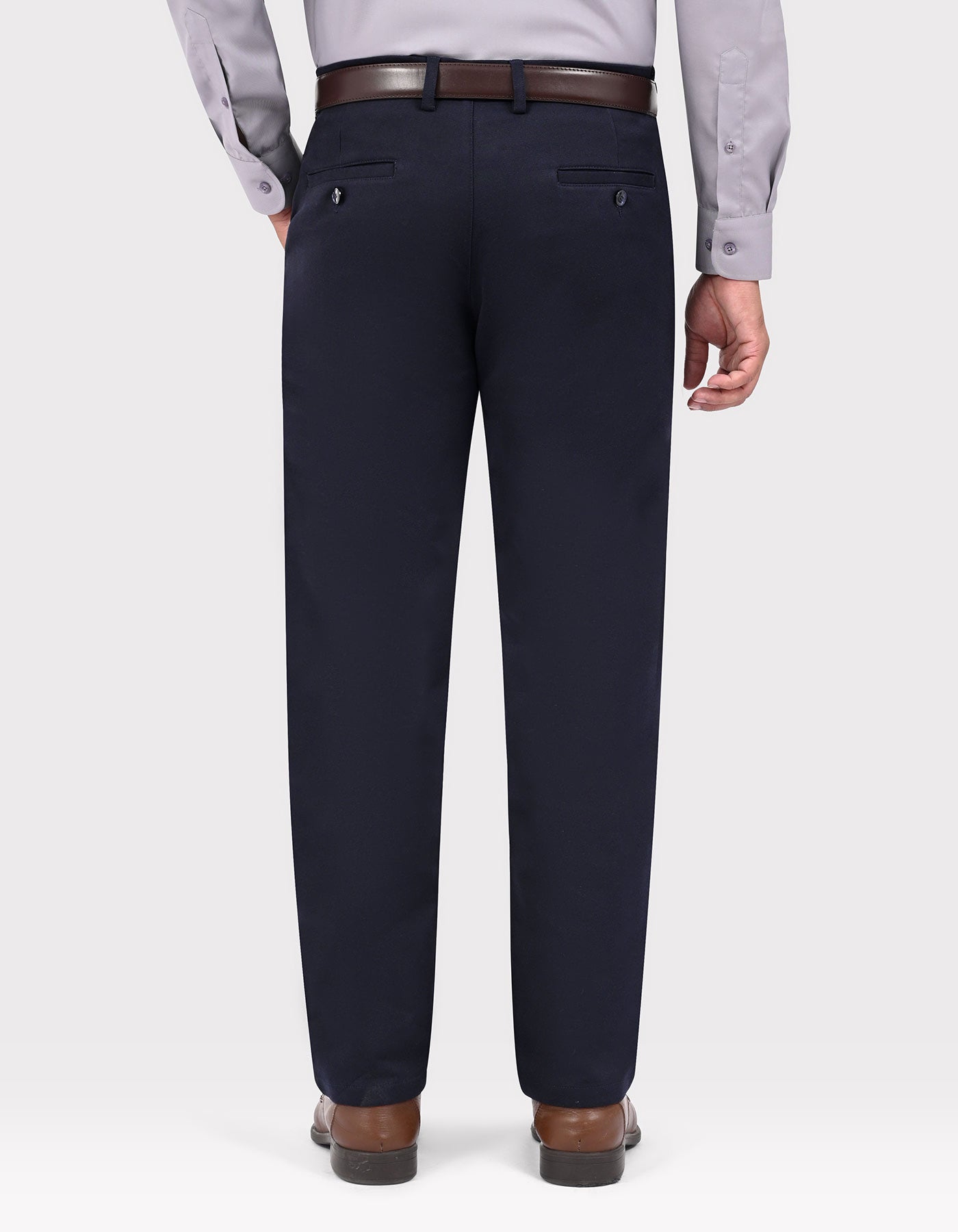 Navy Classic Fit Cotton Trouser FTC2647C-40