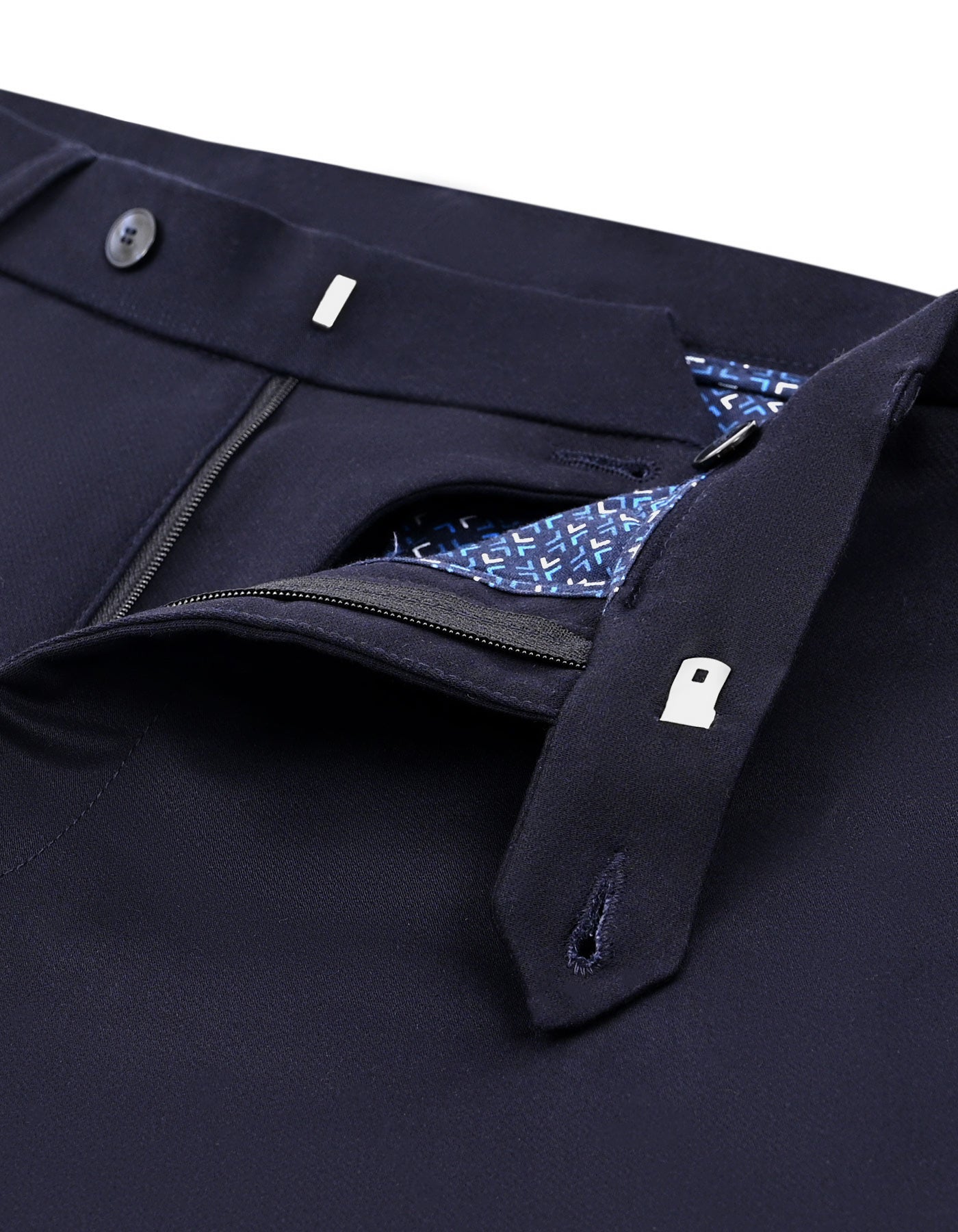 Navy Smart Fit Cotton Trouser FTC2647S-34