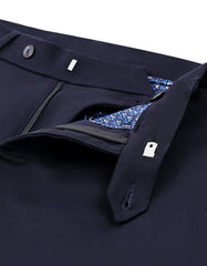 Navy Smart Fit Cotton Trouser FTC2647S-34