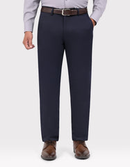 Navy Smart Fit Cotton Trouser FTC2647S-32