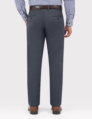 D Grey Smart Fit Cotton Trouser FTC2648S-40